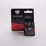 Lustre dust powder metallic ruby red colour