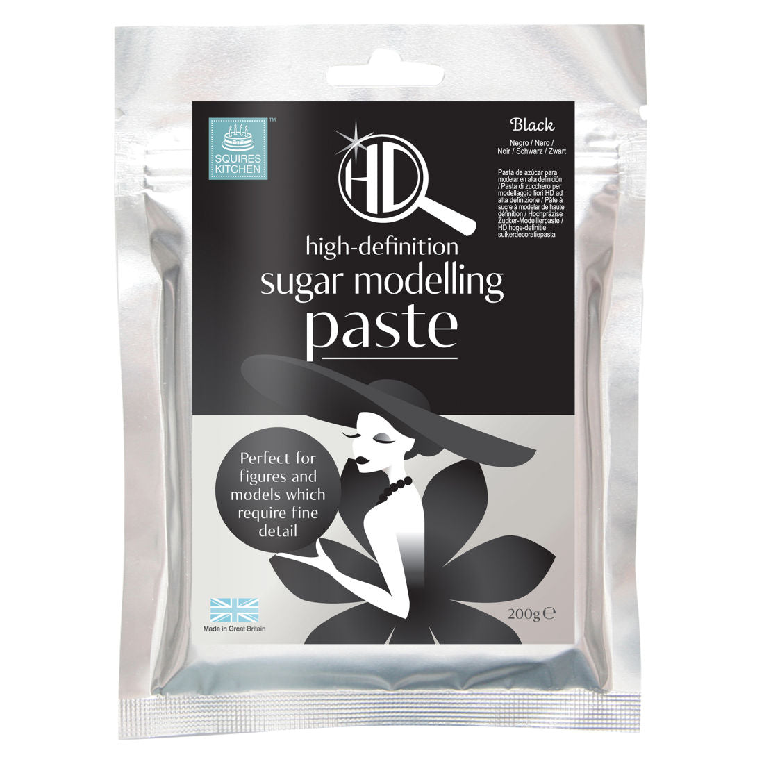 Squires Kitchen high definition black modelling sugarpaste