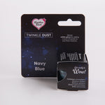 Edible navy blue glitter