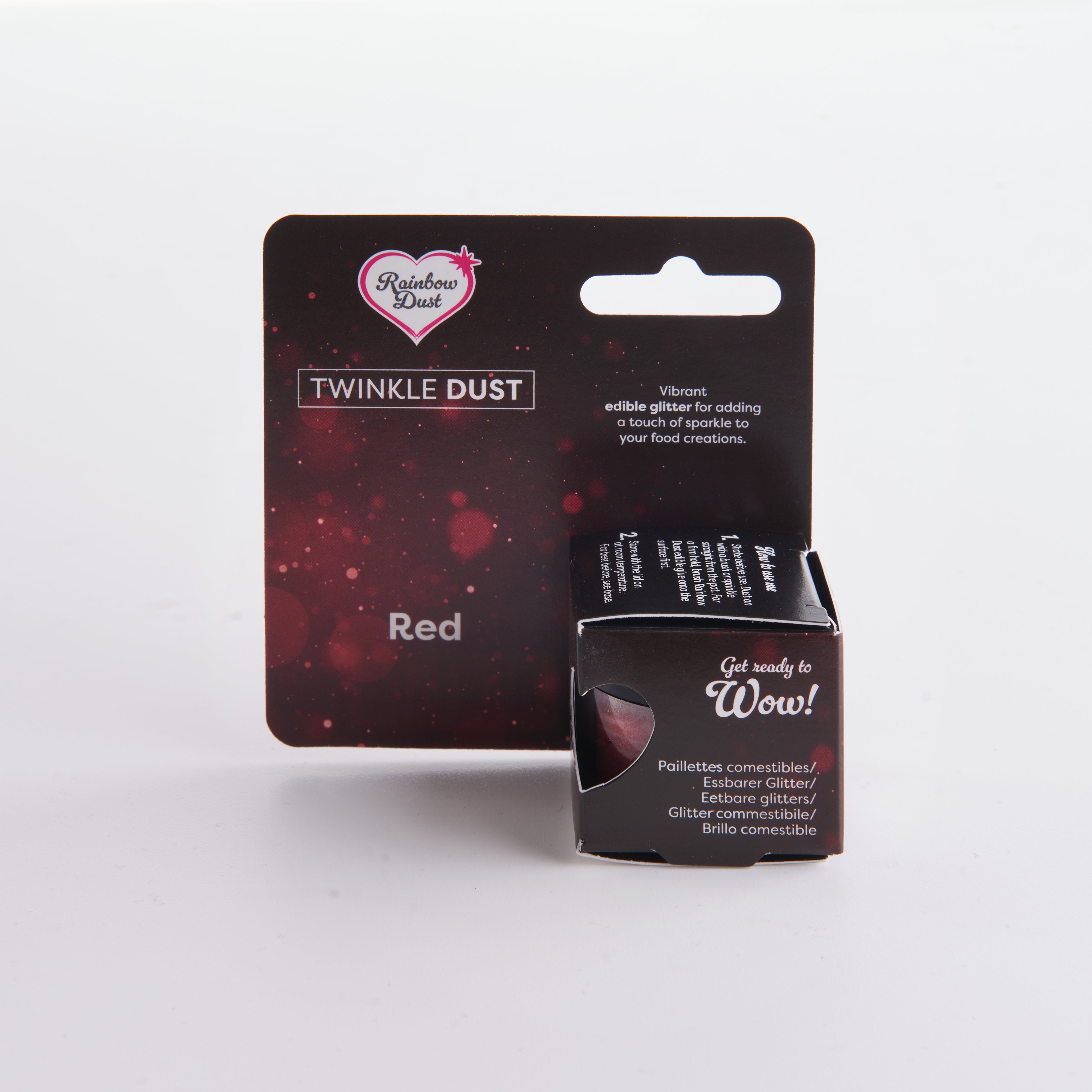 Edible red glitter