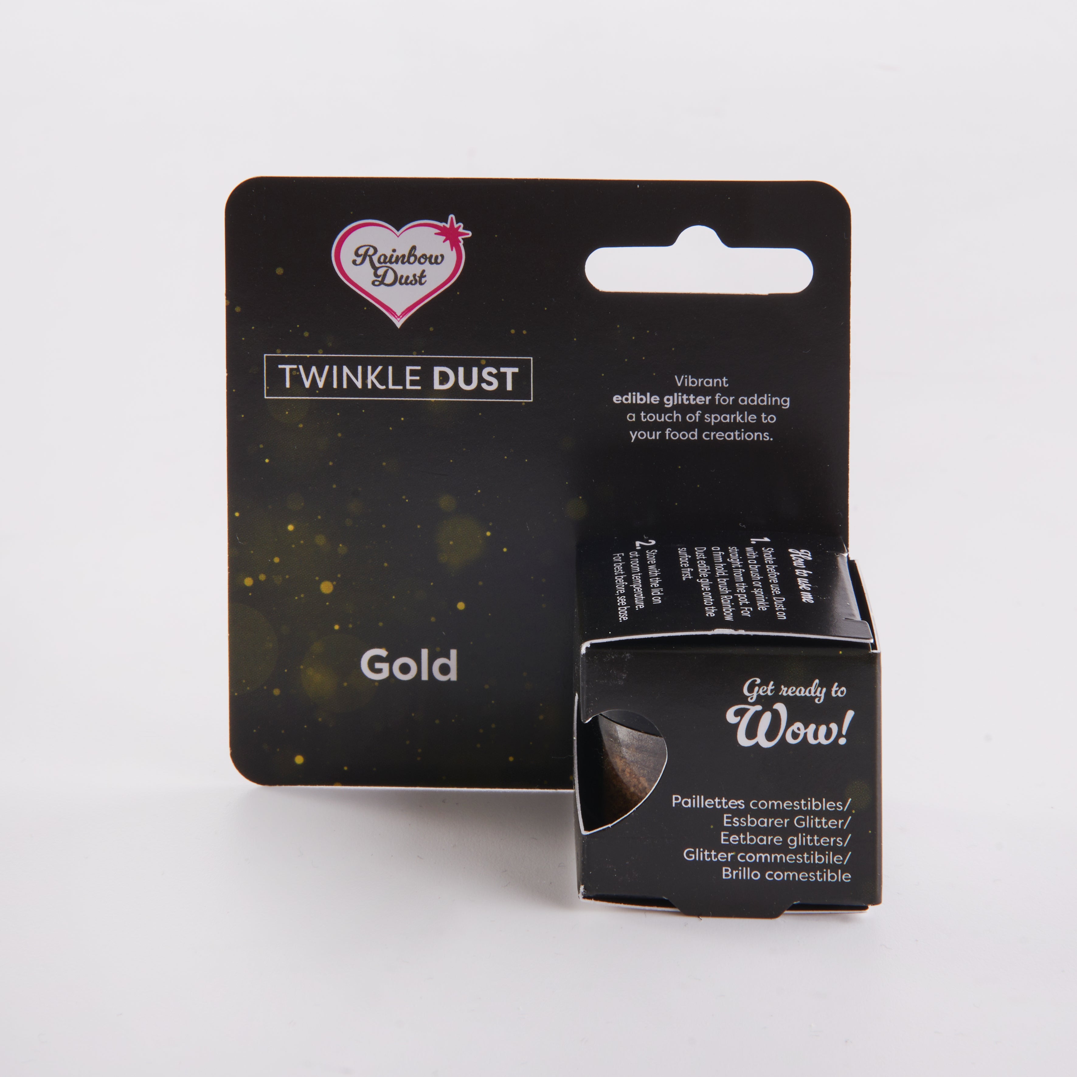 Edible gold glitter