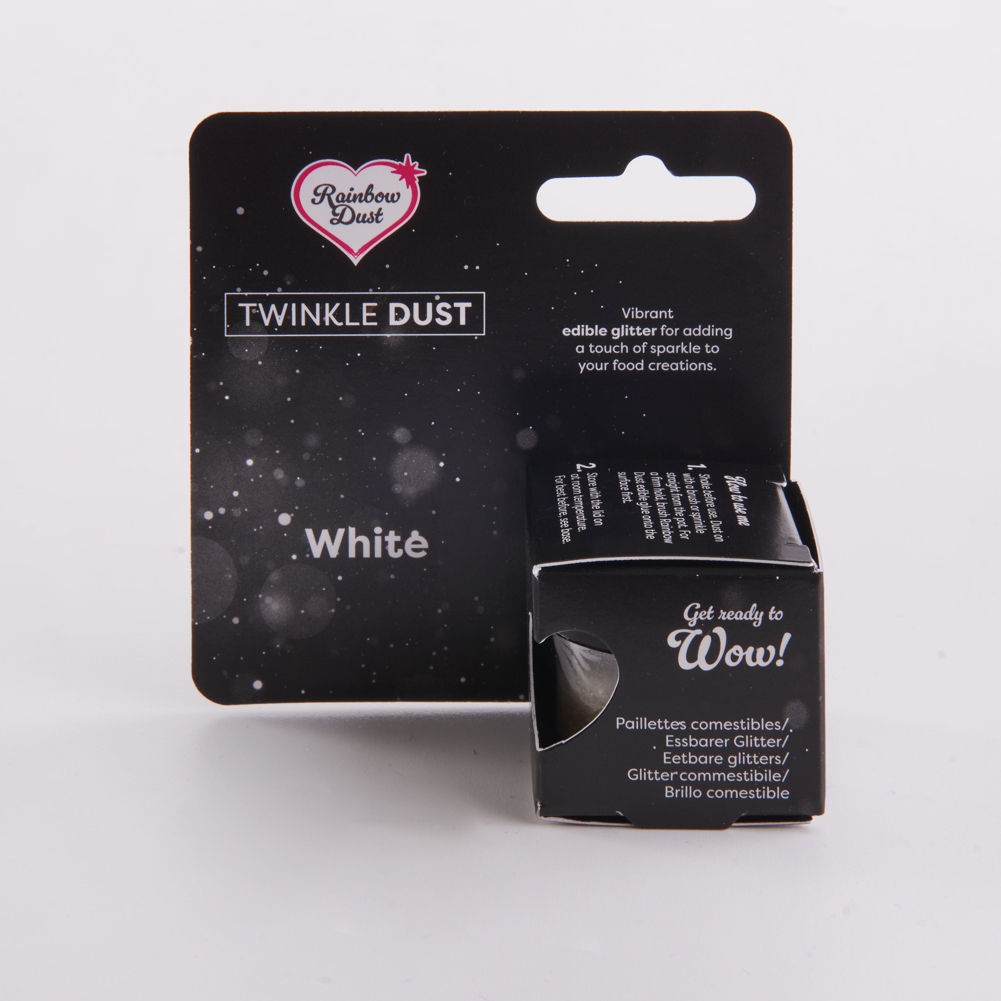 Edible white glitter