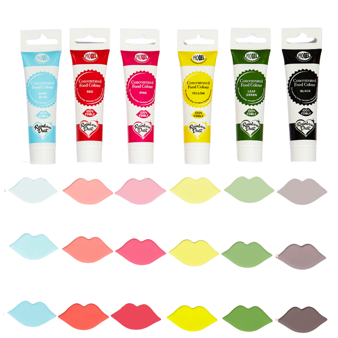 ProGel essentials primary colour multipack contents