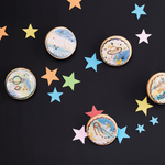 Edible food paint on royal icing biscuits