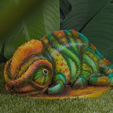 Airbrushed animal chameleon cake