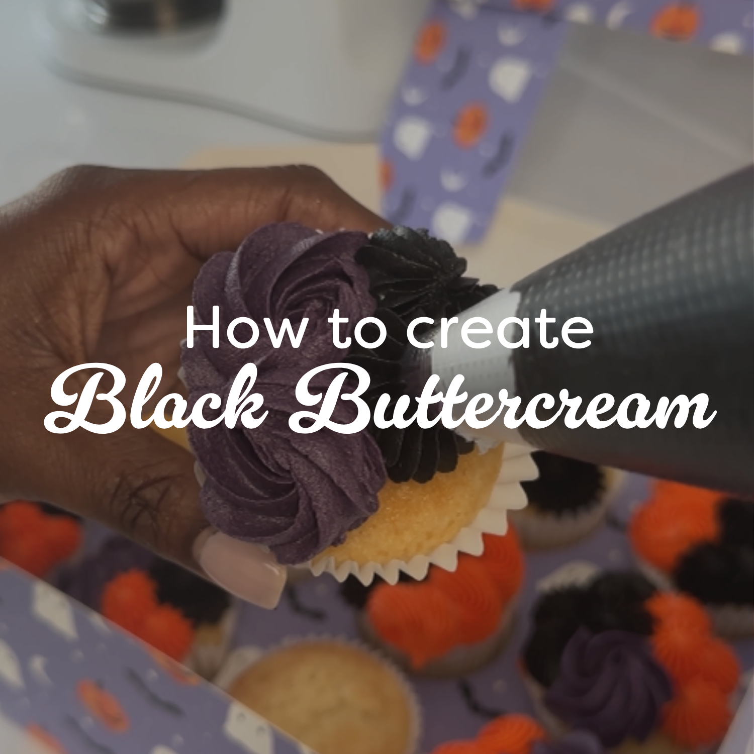 How to Make Black Buttercream