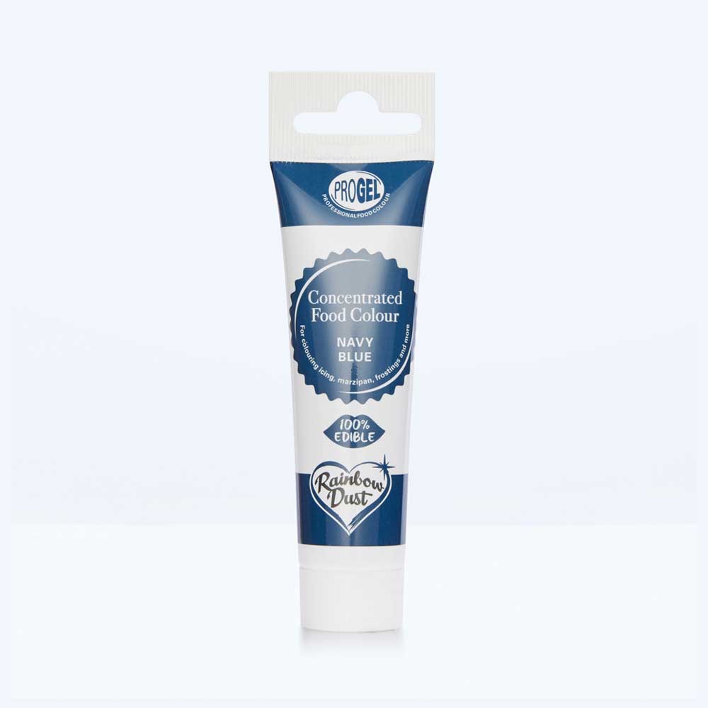 Navy blue food colouring gel tube