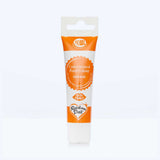 Orange food colouring gel tube
