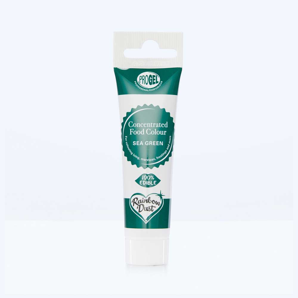 Sea green food colouring gel tube