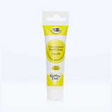 Yellow food colouring gel tube